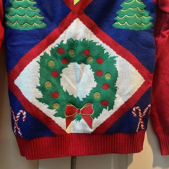 *Final Price* Tipsy Elves Holiday Christmas Ugly Sweater XS Bells NWT - Picture 2 of 6
